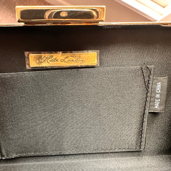 Black with gold trim Kate Landry tote/clutch - Picture 10 of 10